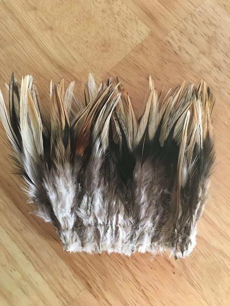 Creative Angler Saddle Hackle Fly Tying Materials - Natural Feathers for Wet Flies, Rooster Feathers, Hair Feathers for Crafts, Fly Tying Kit - Small Feathers Combo Pack of Steelhead Colored Feathers - Image 4